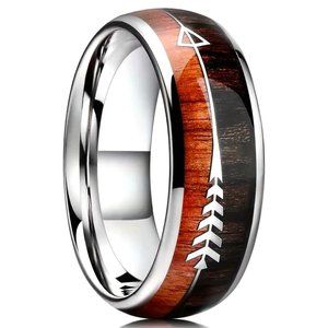 MENS STAINLESS STEEL FISHBONE RING
